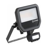 Ledvance LED Iluminacja Aluminium Czarny 17W 2400lm 100D - 840 Zimna Biel | IP65 - Czujnik Ruchu I Światła - Symetryczny