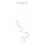 Emibig Lampa Wisząca Royal Stal Valkoinen | Nadaje Się Do 4x E14 - Max 10W