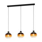 Eglo Lampa Wisząca Oilella Stal Czarny Złoty | IP20 - Nadaje Się Do 3x E27 