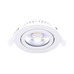 Noxion LED Uchylny Slim Spot Valkoinen Okrągła 6W 520lm 60D - 927 Bardzo Ciepła Biel | 85mm - IP54 - Ściemnianie - Najlepsze Renderowanie Kolorów