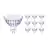 Opakowanie 10x Philips Master Value LED Spot GU5.3 MR16 5.8W 450lm 60D - 927 Bardzo Ciepła Biel | Najlepsze renderowanie kolorów - Ściemnianie - Zamienne 35W